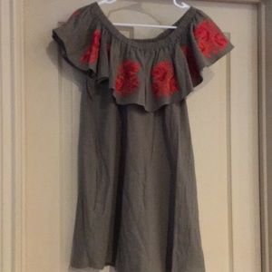 Beautiful embroidered Mexican style dress